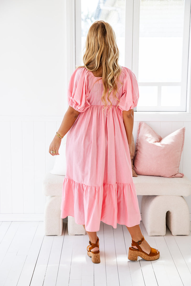 The Arcadia Dress - Soft Pink