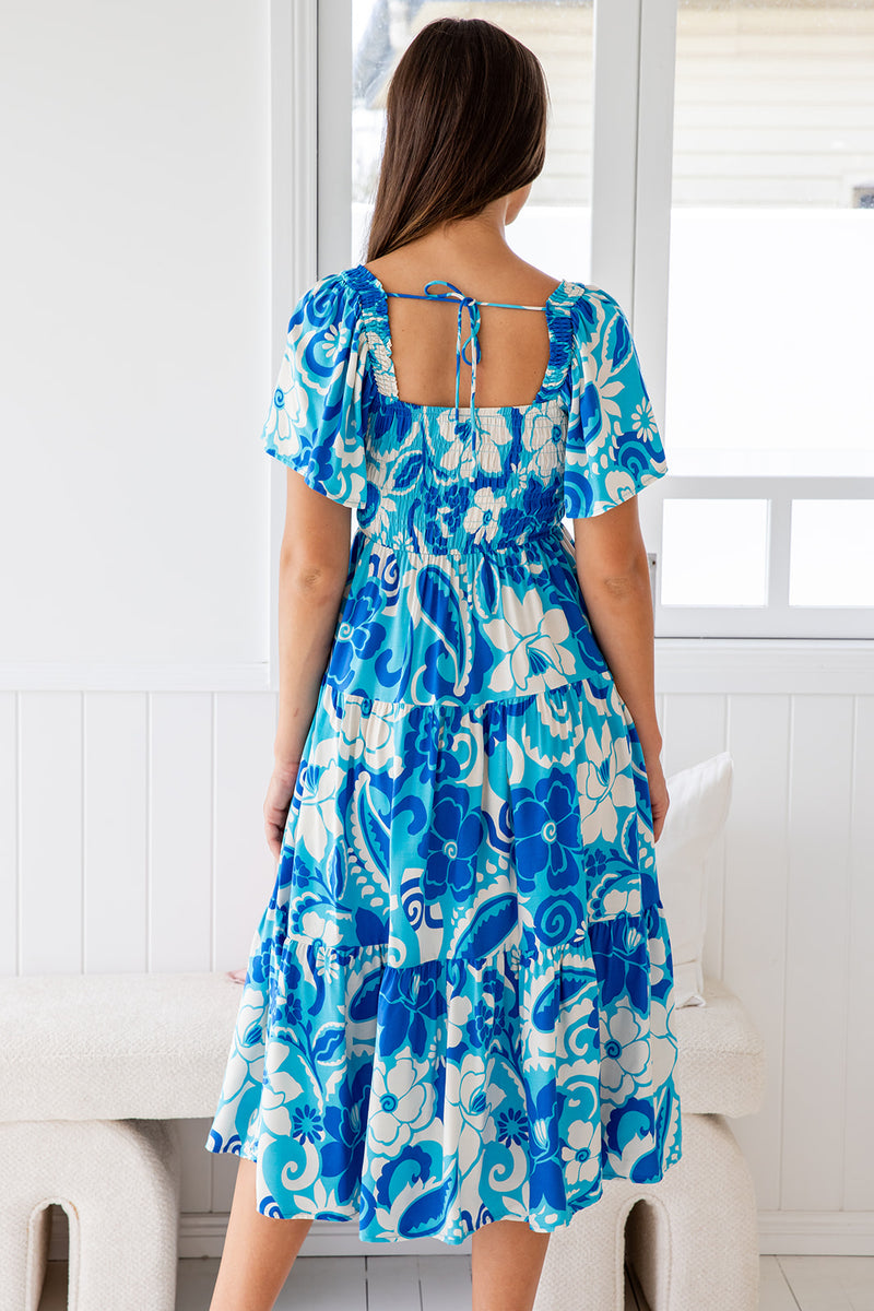 The Feliz Dress - Groovy Blue