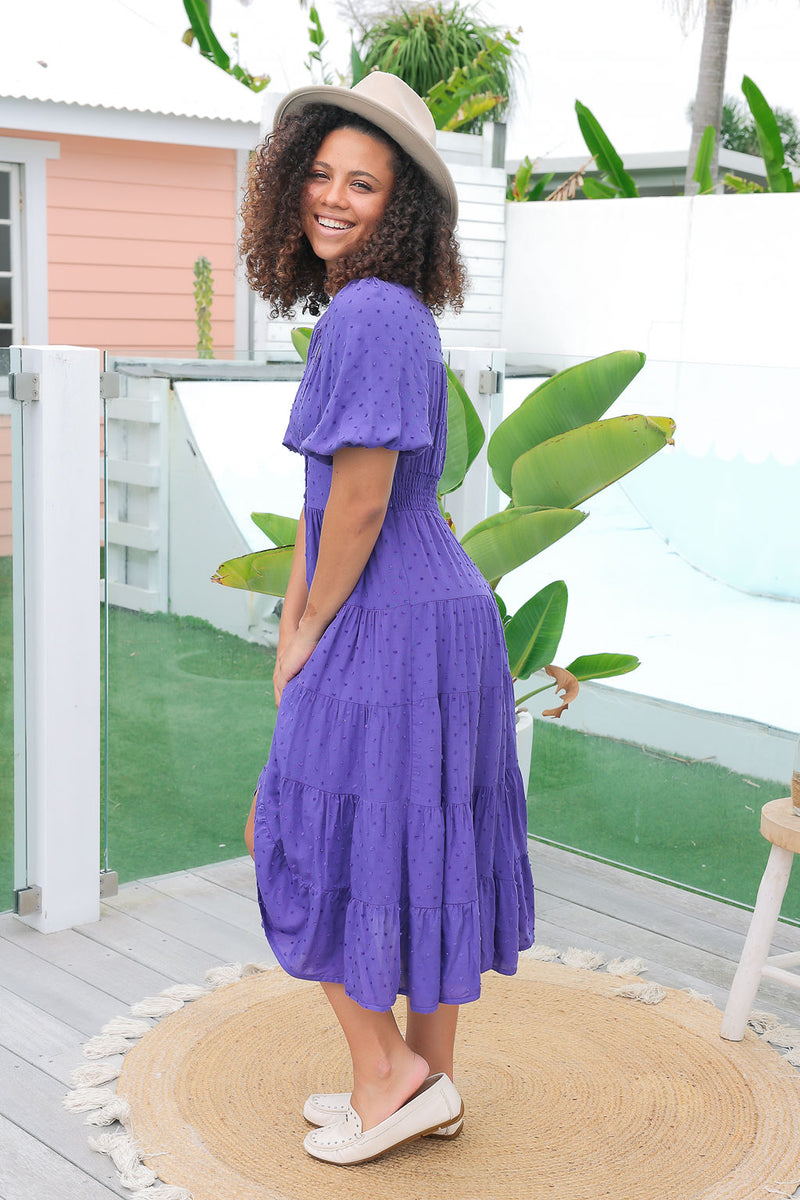 The Freya Dress - Iris Purple