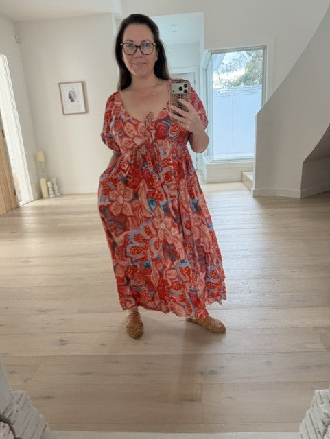 The Arcadia Dress - Tangelo