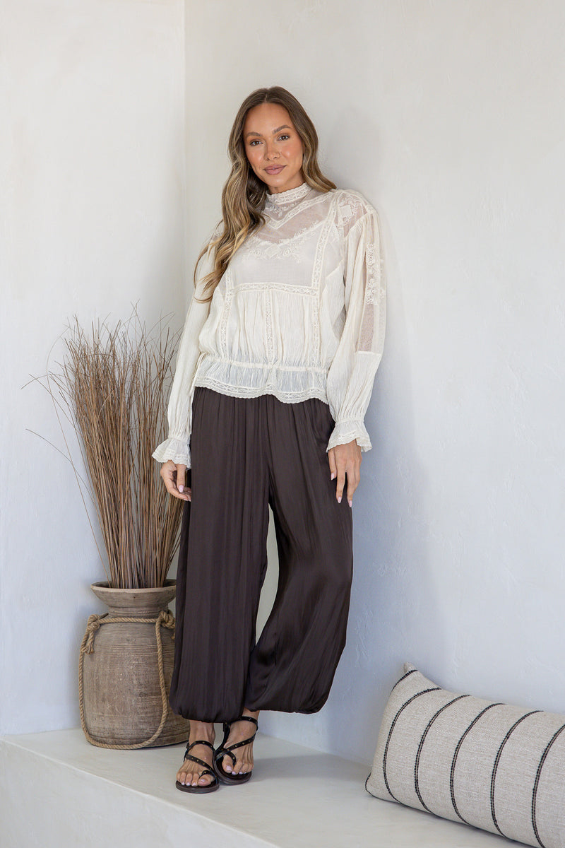 The Florence Blouse - Ivory