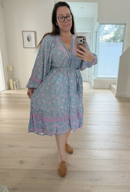 The Josephine Dress - Lavender Garden