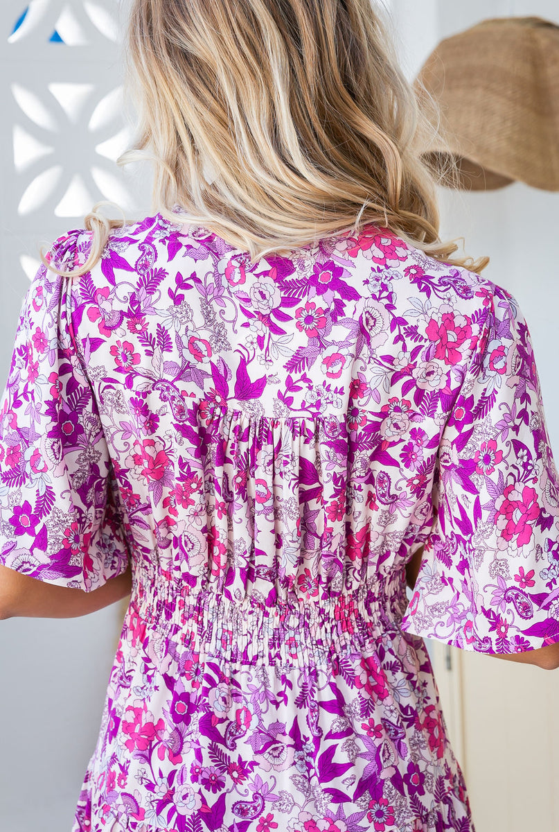 The Macy Dress - Blooming Purple