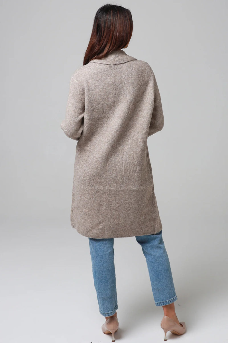 Sunday Longline Cardigan - Oatmeal