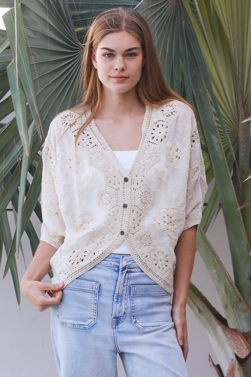 The Marjorie Crochet Top