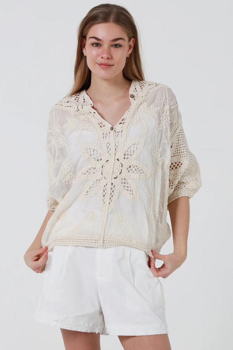 The Dorothea Crochet Top