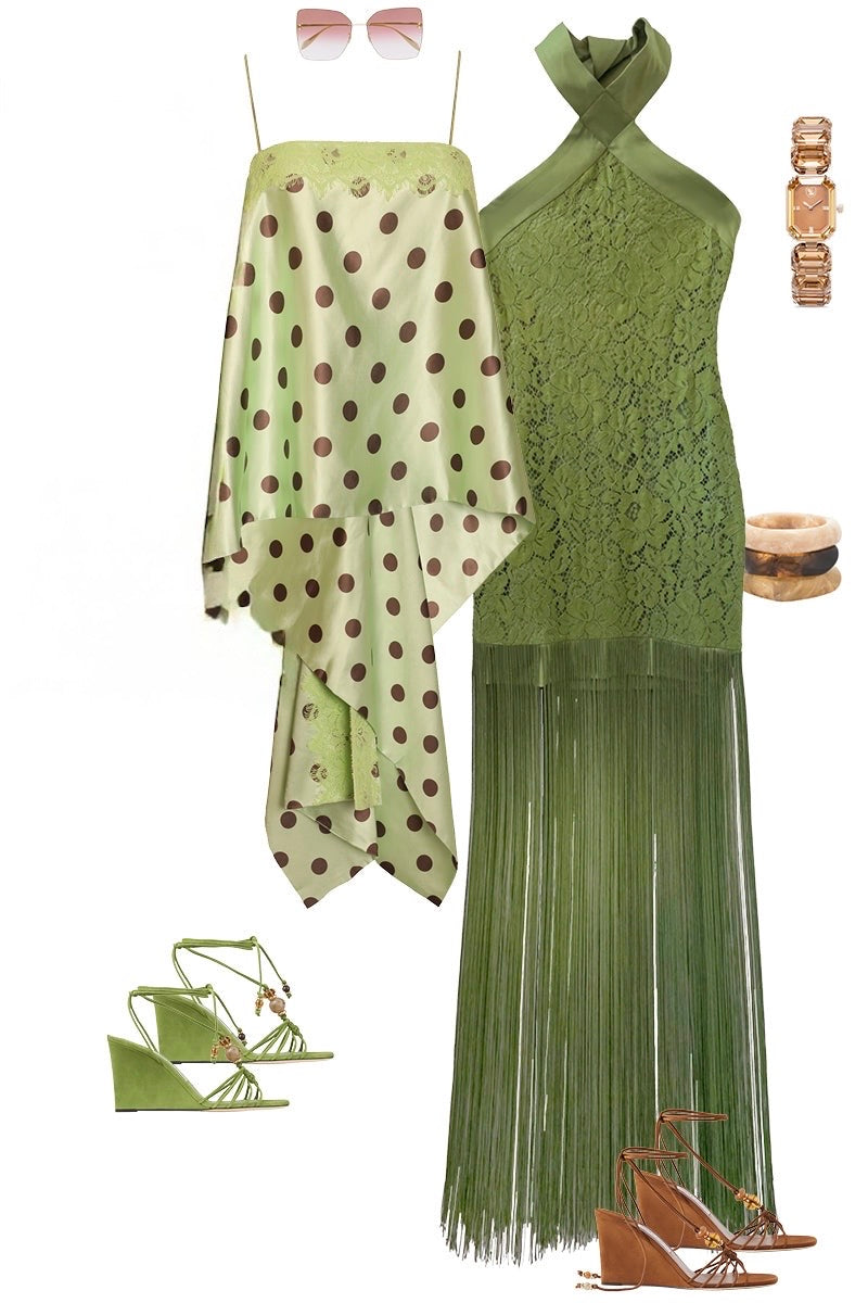 Absinthe Fringe Dress| Chartreuse