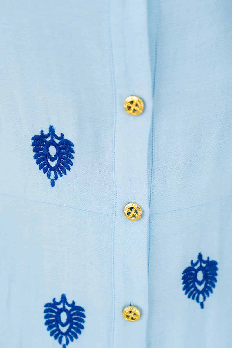 The Isla Dress - Sky Blue Majora