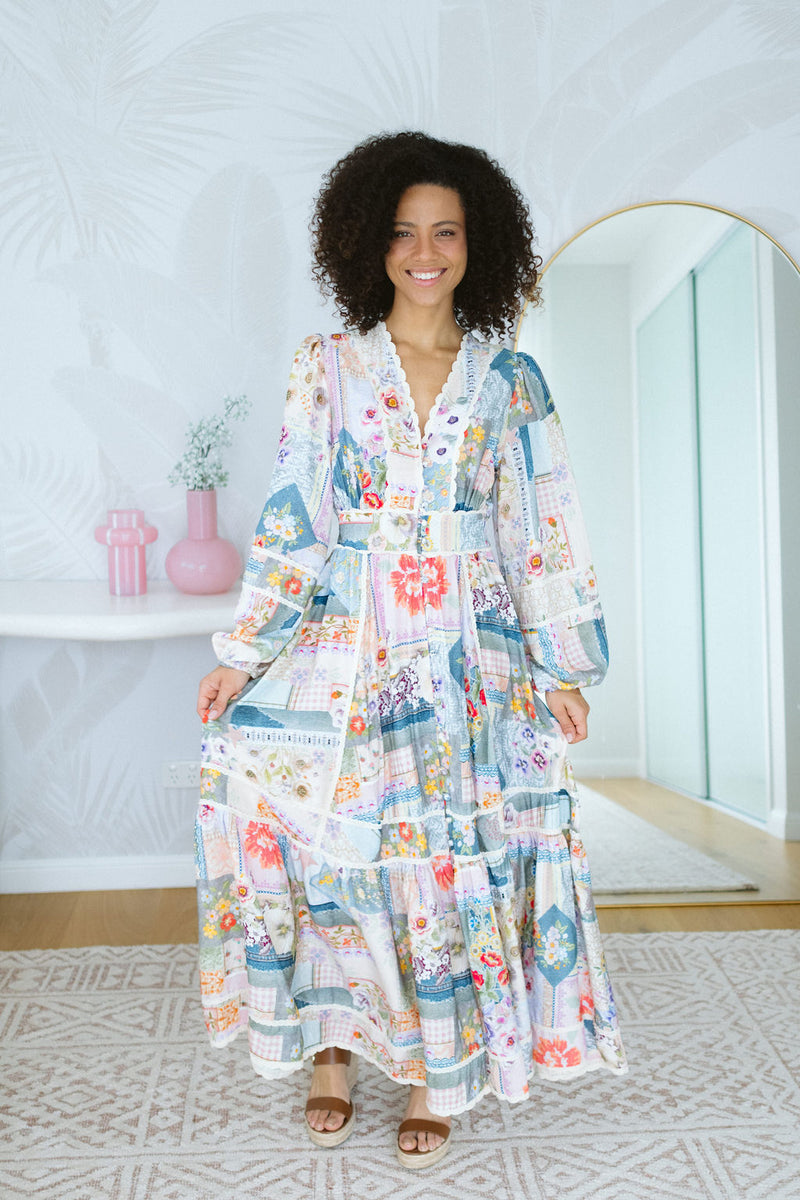The Solara Dress - Vintage Petals