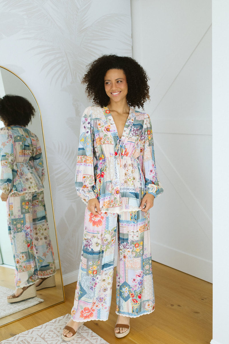 The Petia Pants - Vintage Petals