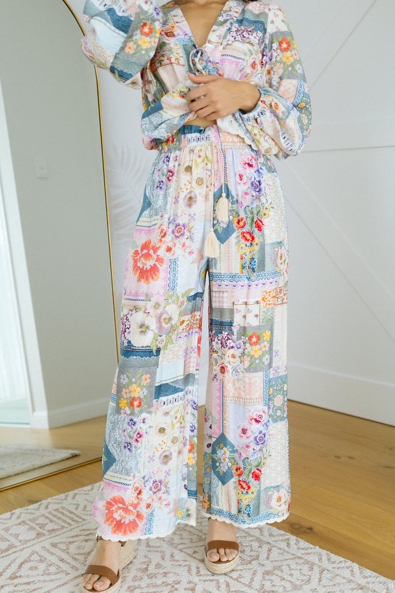 The Petia Pants - Vintage Petals