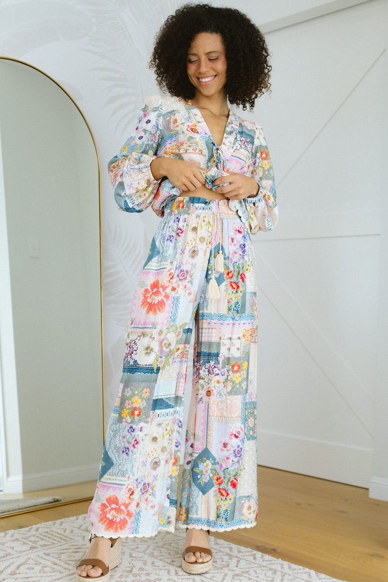 The Petia Pants - Vintage Petals