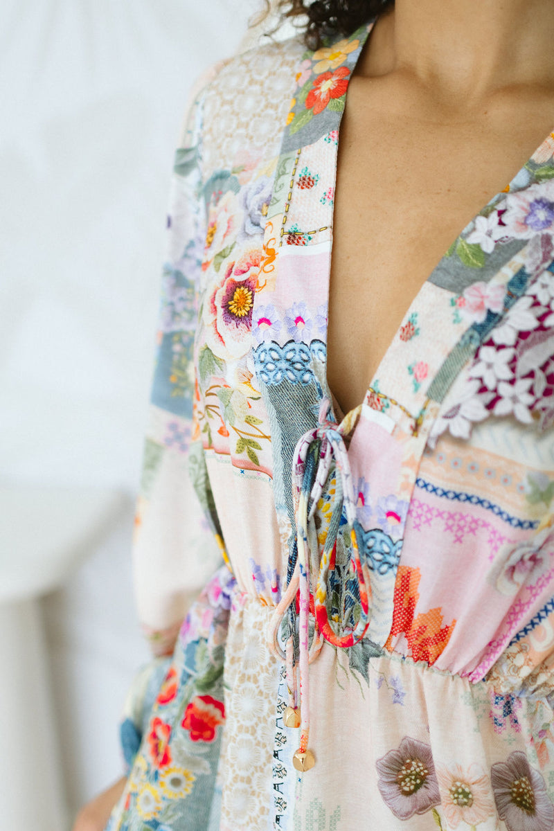 The Rosine Top - Vintage Petals