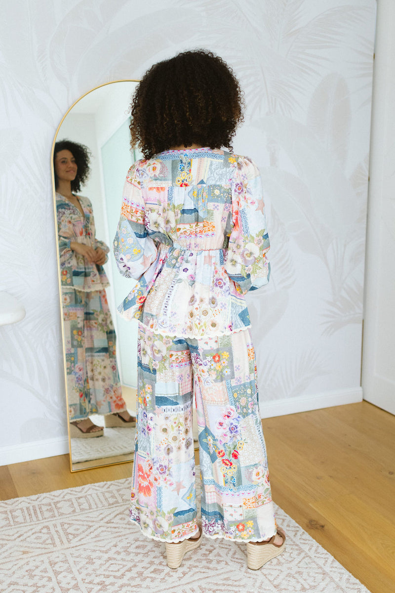The Petia Pants - Vintage Petals