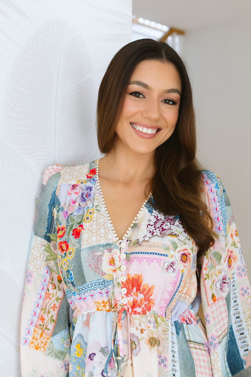 The Monica Dress - Vintage Petals