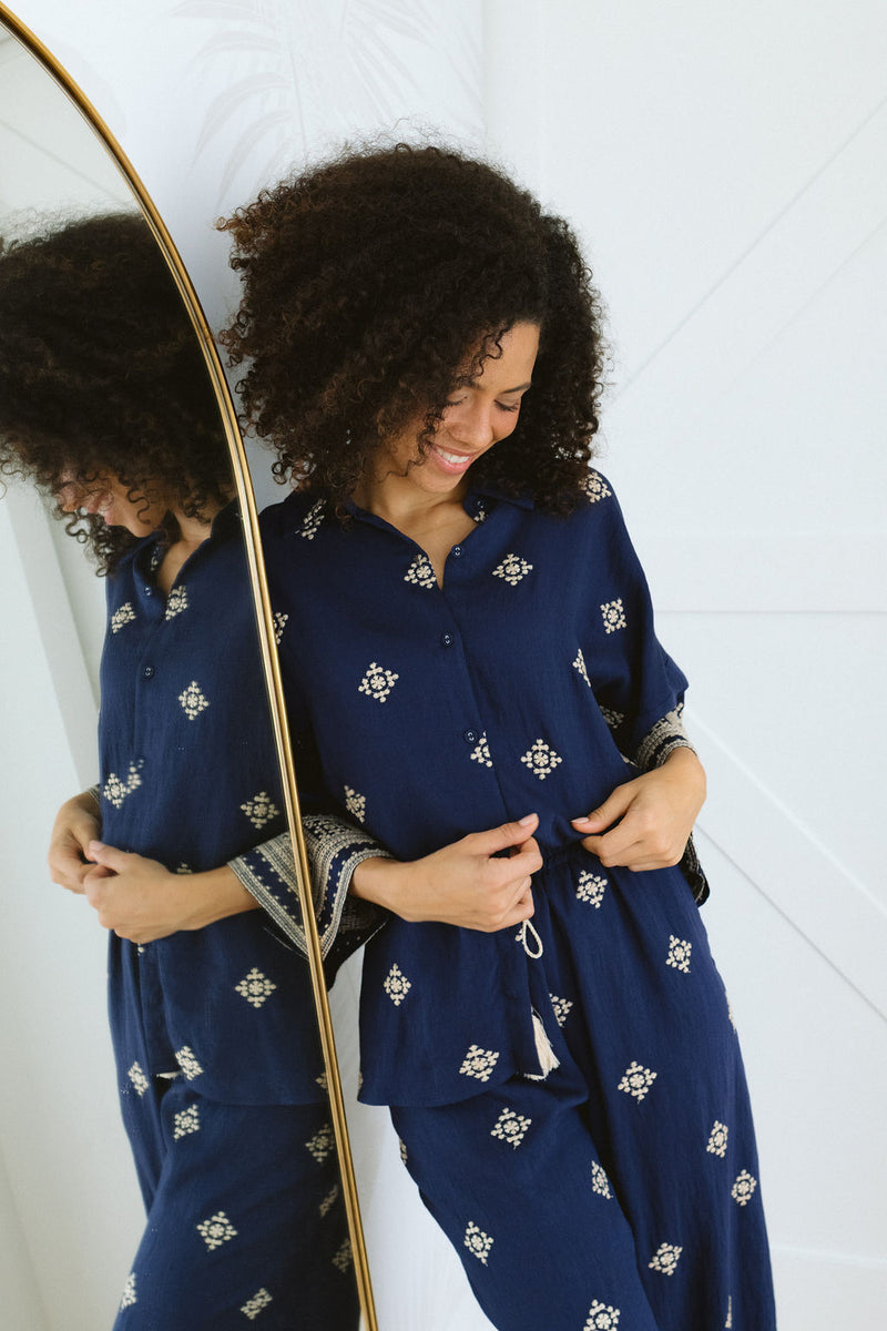 The Ireena Shirt - Blue Majesta