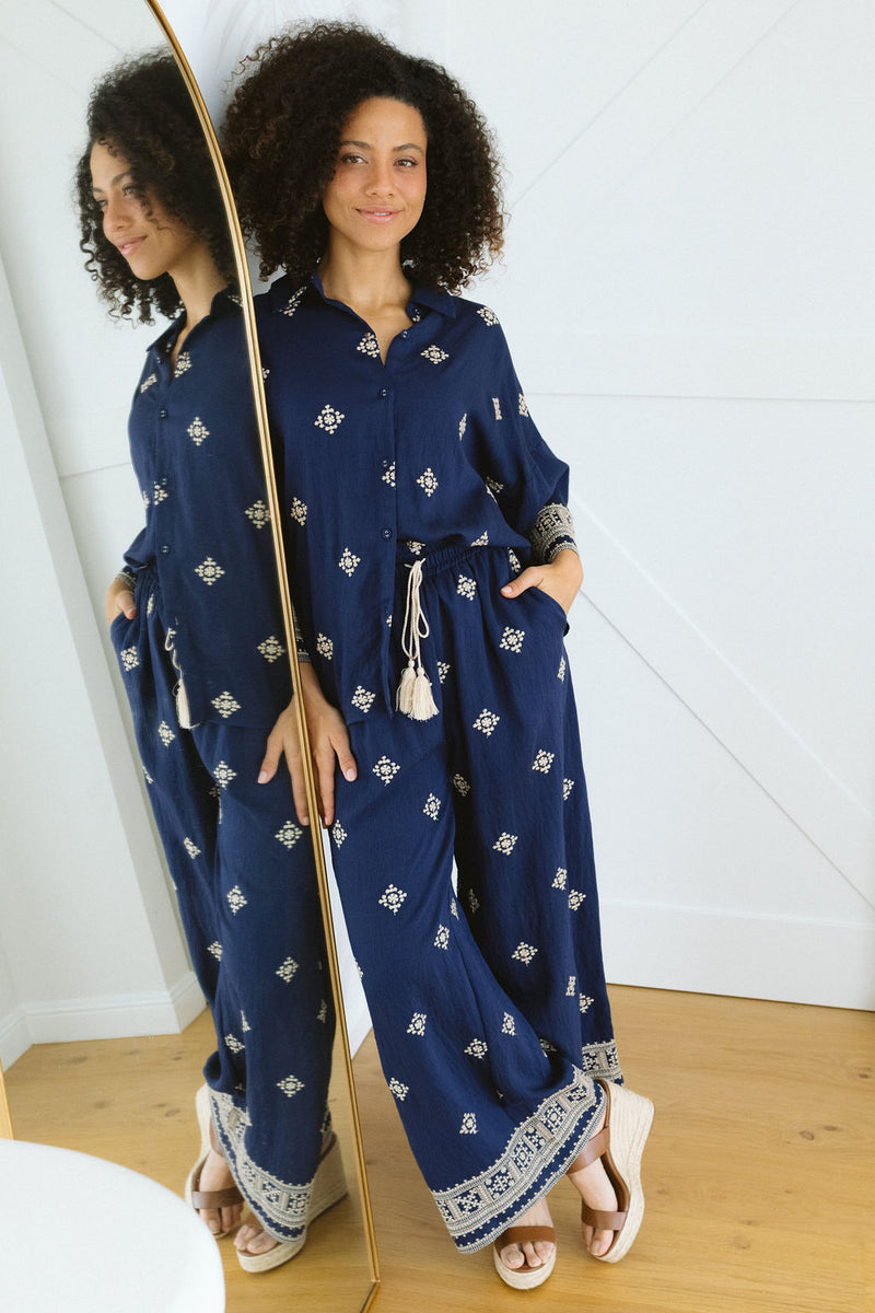 The Ireena Shirt - Blue Majesta