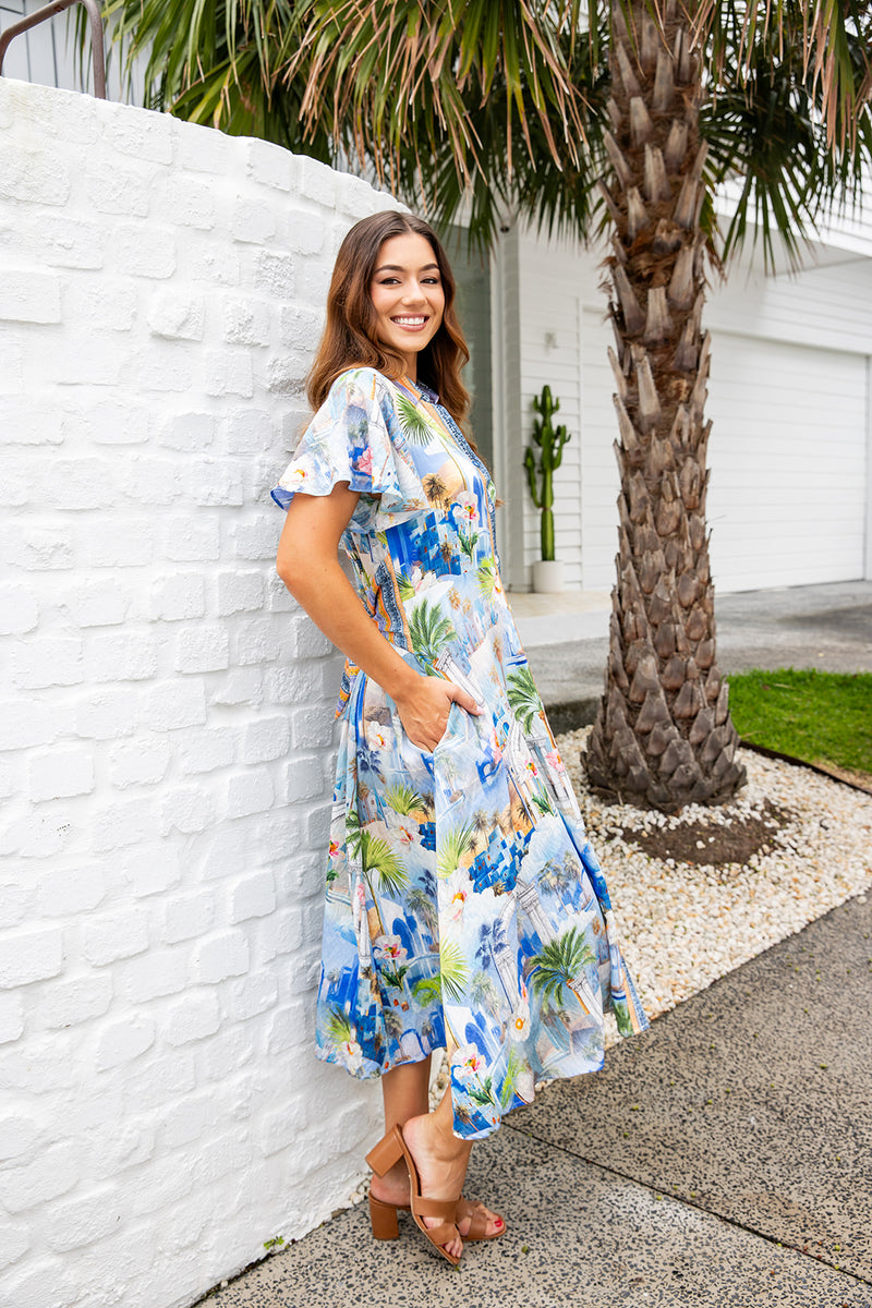 The Aelia Dress - Paros Palms