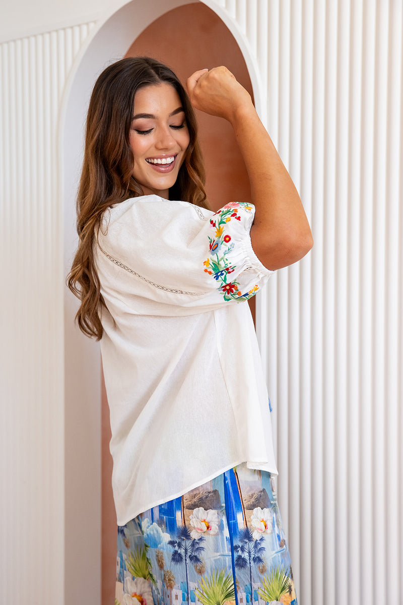 The Luzaro Top - Meadow Lace