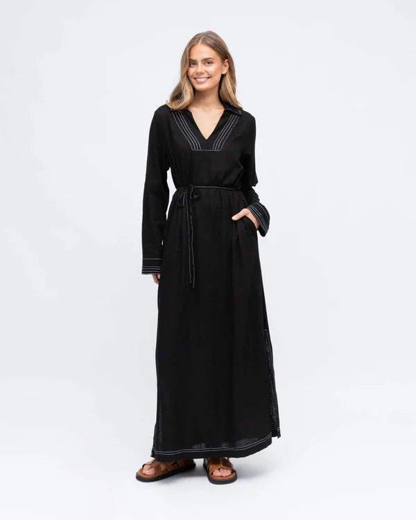 Raven Linen Maxi