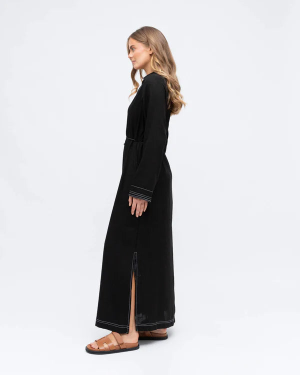 Raven Linen Maxi
