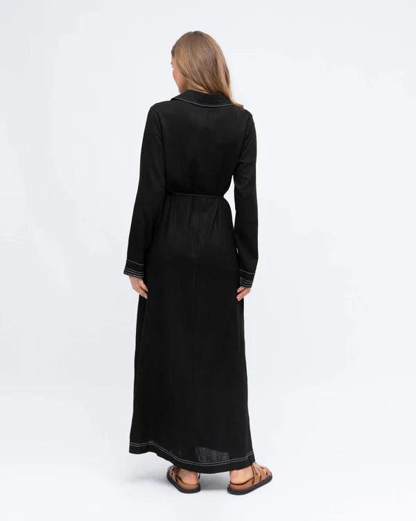 Raven Linen Maxi