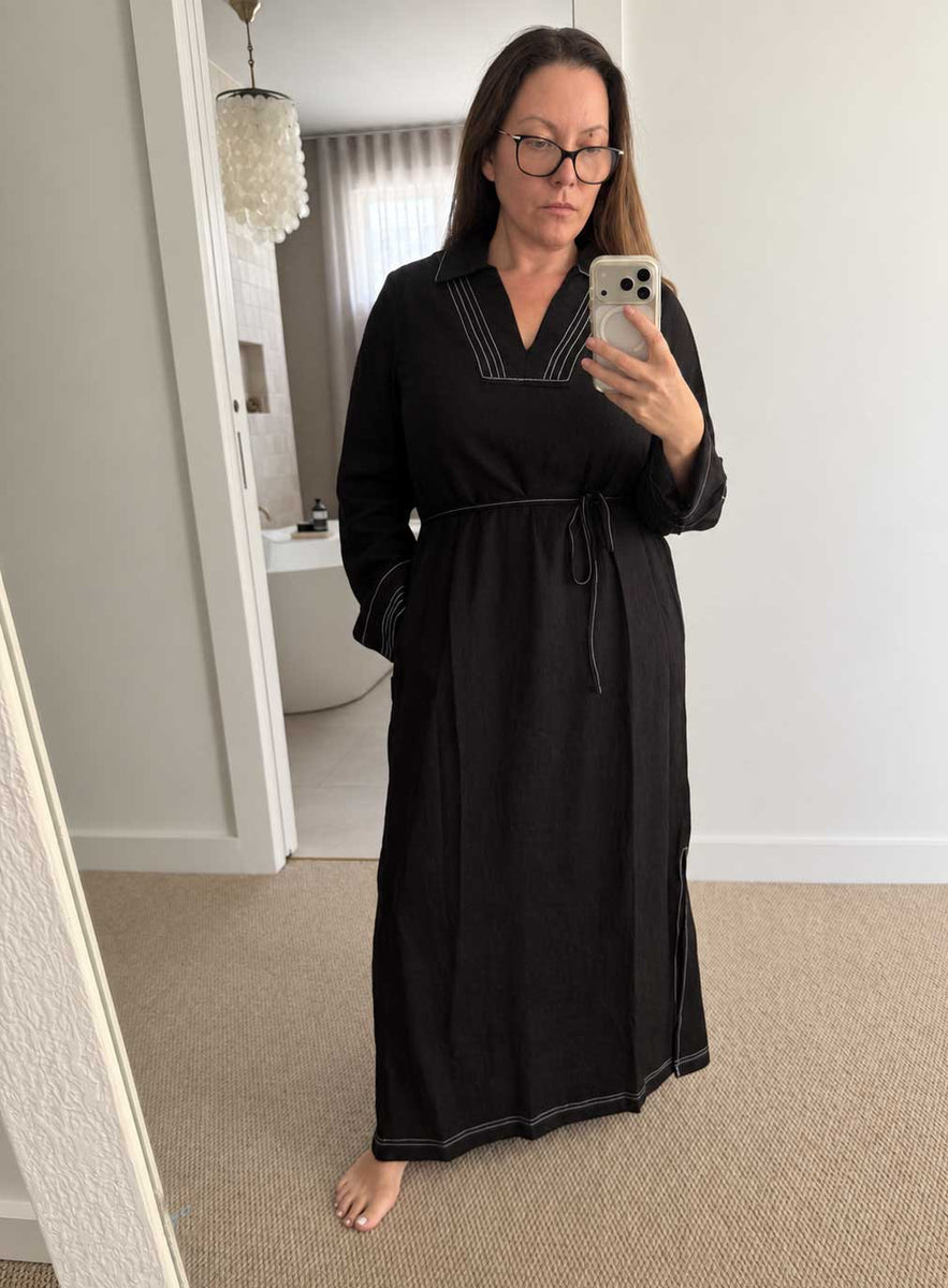 Raven Linen Maxi