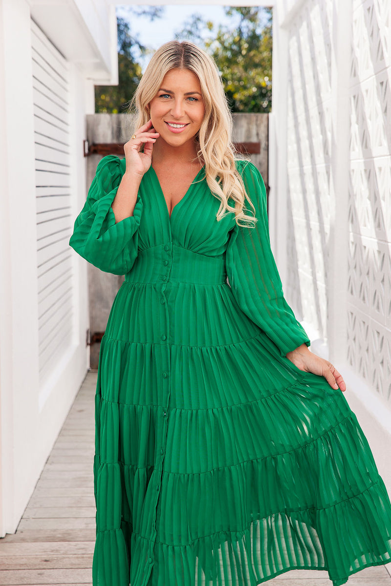 The Mireya Dress - Green