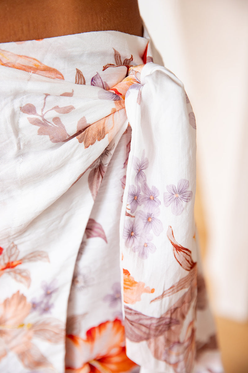 The Romina Skirt - Holiday Hibiscus