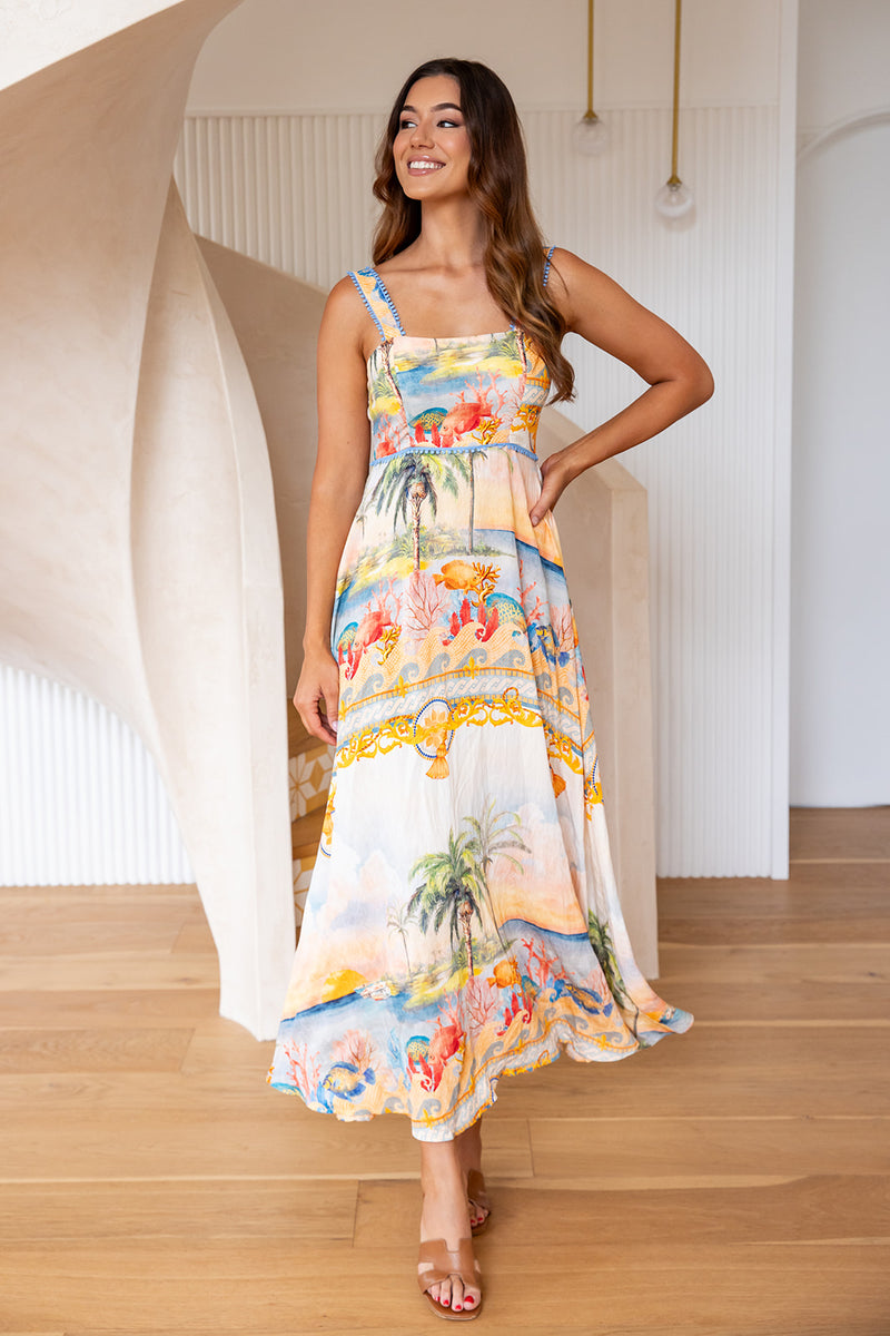The Virelle Dress - Sunset Shoals