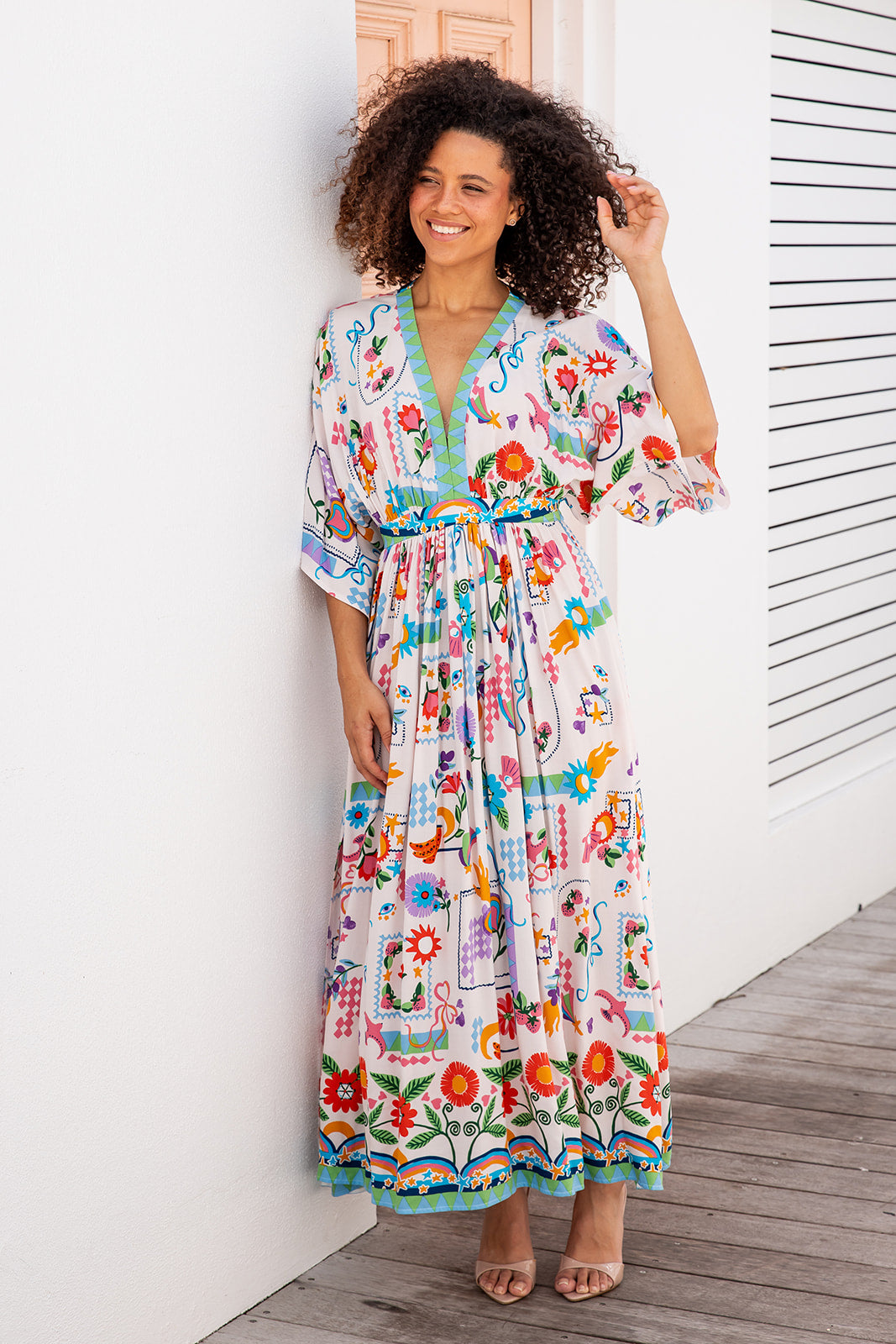 The Mauley Dress Dreamscape — Sparrow & Finch Boutique