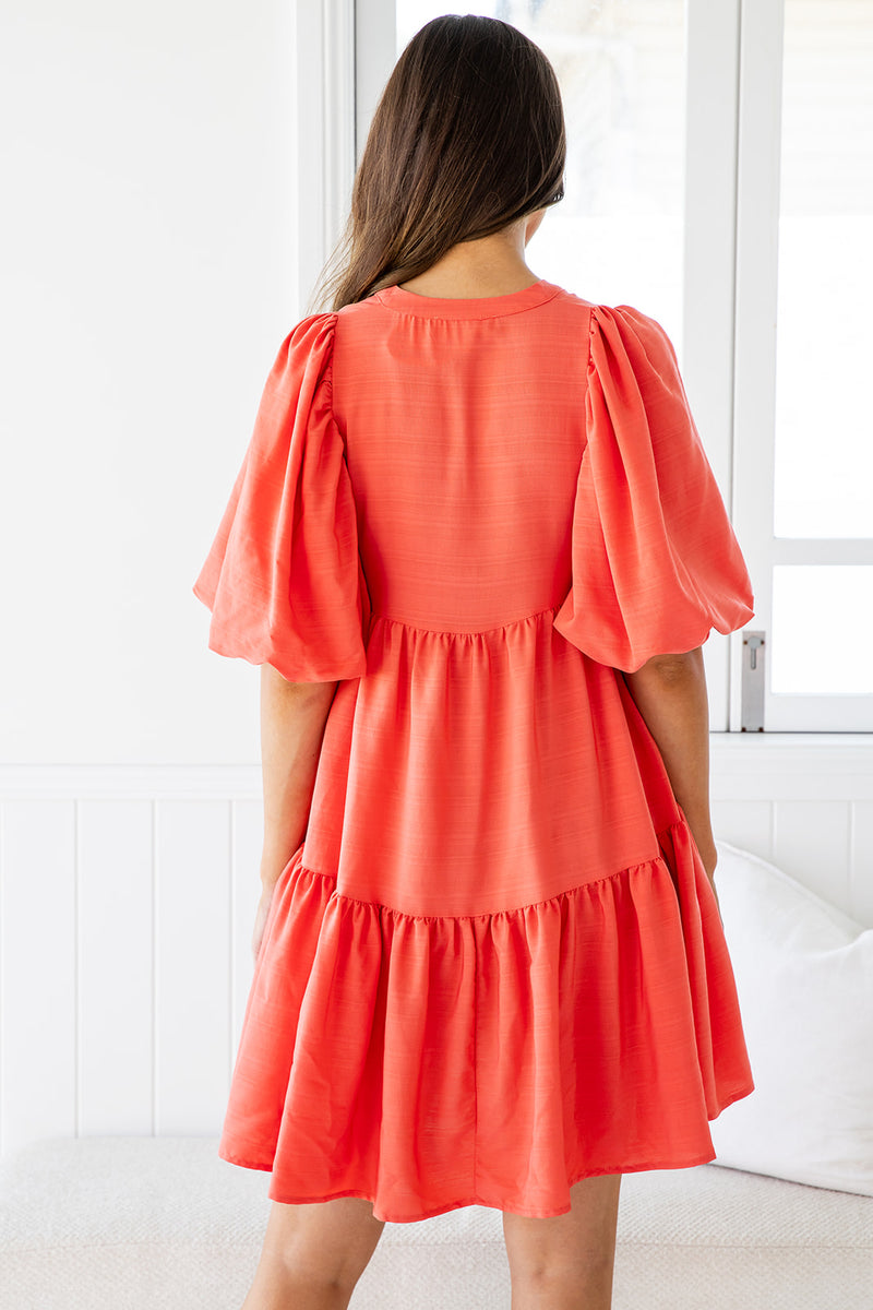 The Andria Dress - Sweet Peach