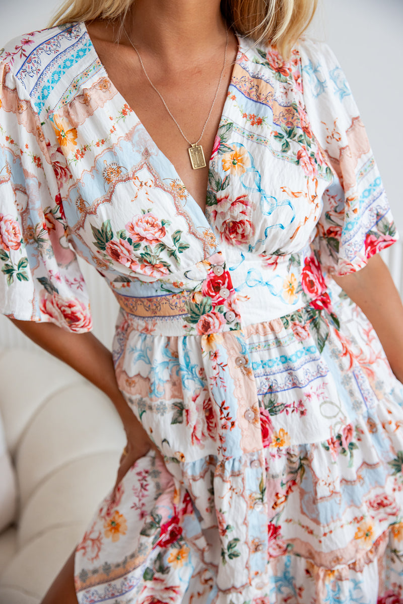 The Macy Dress - Peony