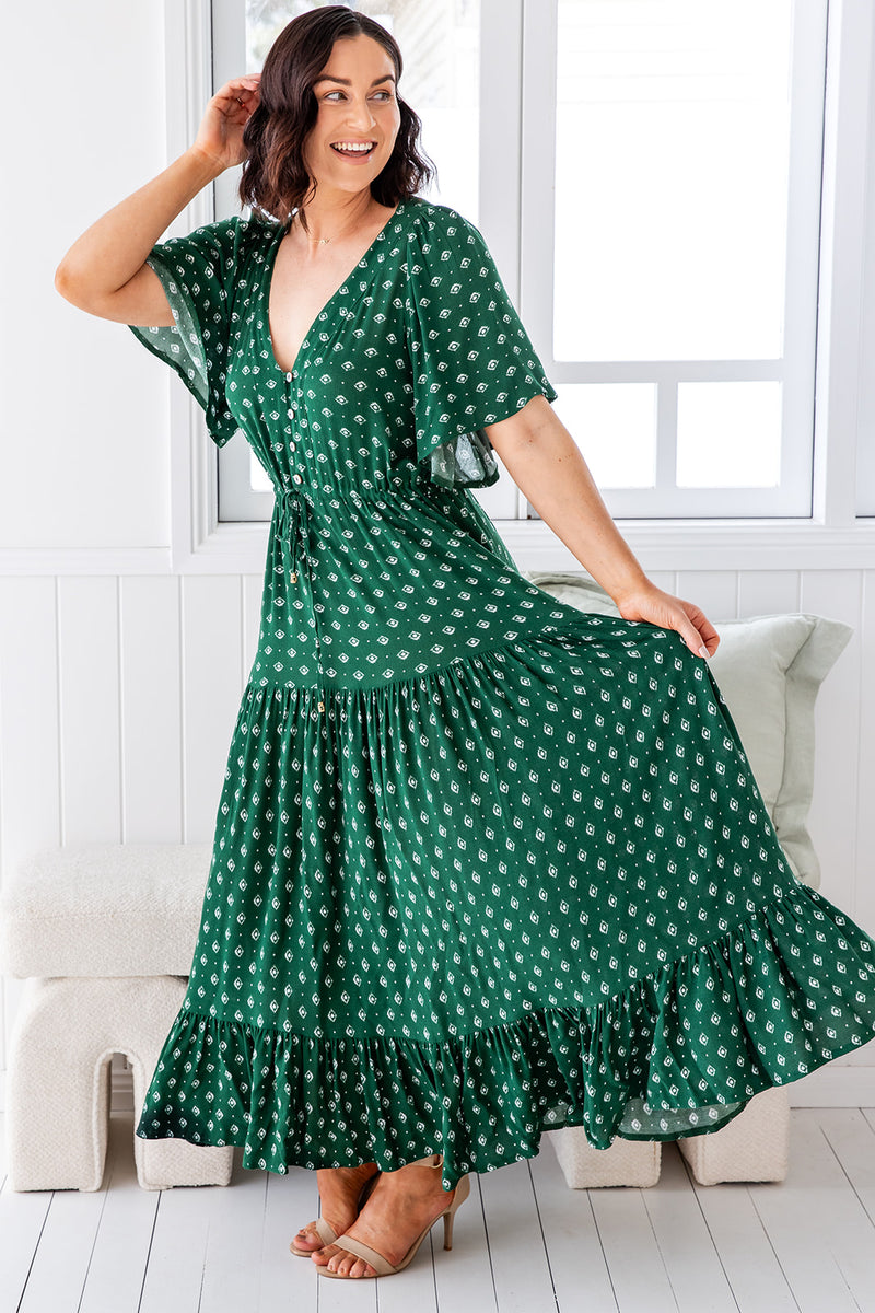 The Scarlett Dress - Highland Green