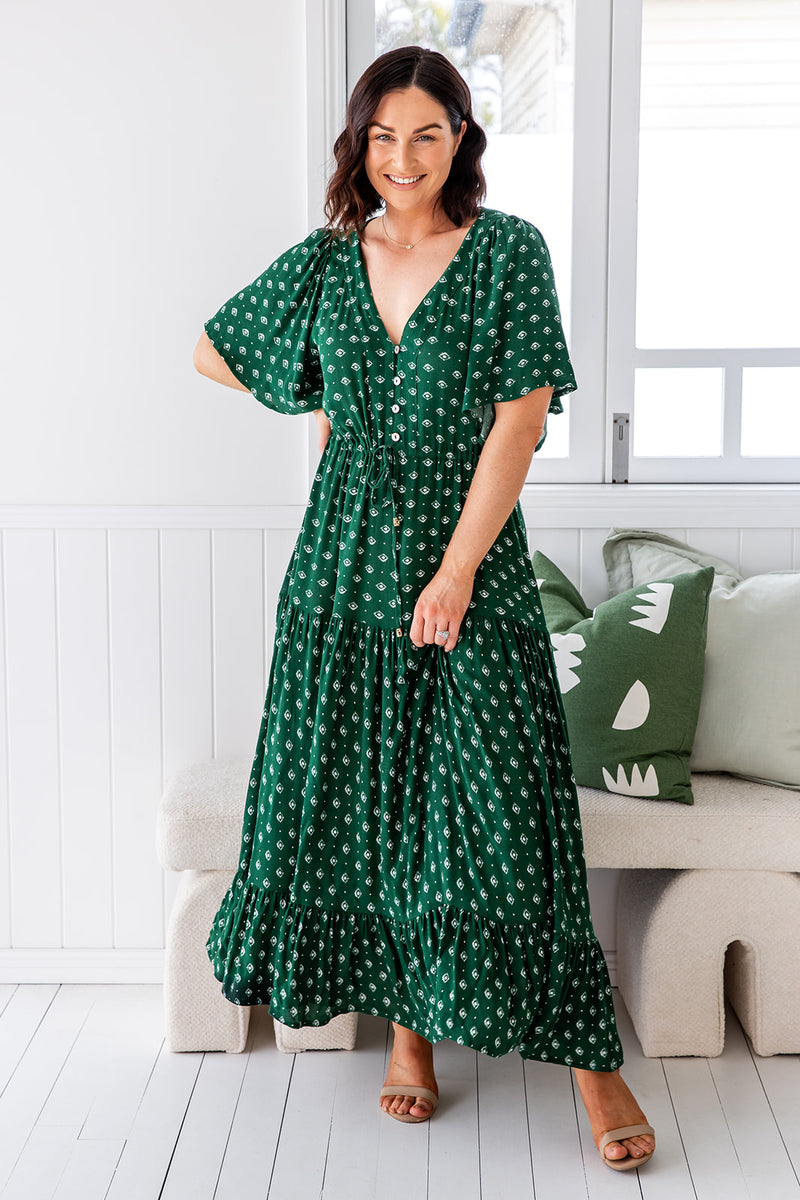 The Scarlett Dress - Highland Green