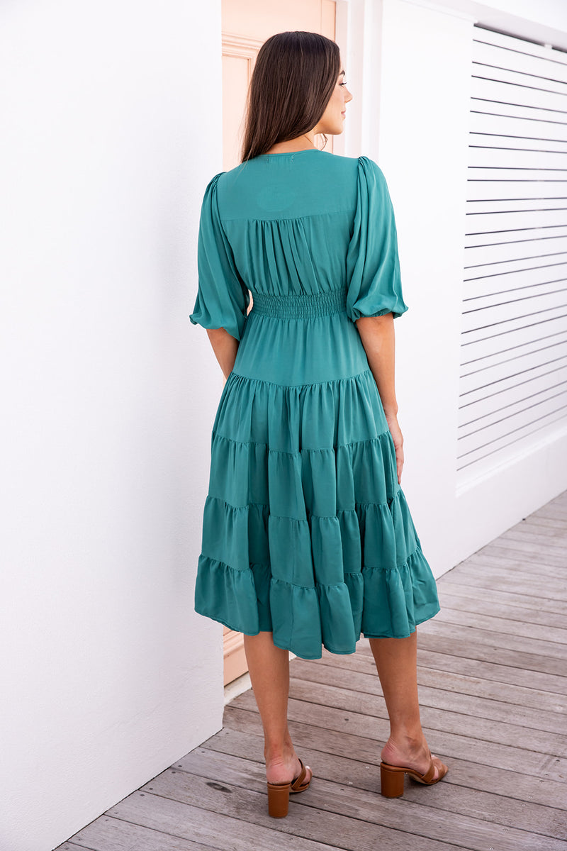 The Avani Dress - Persian Green