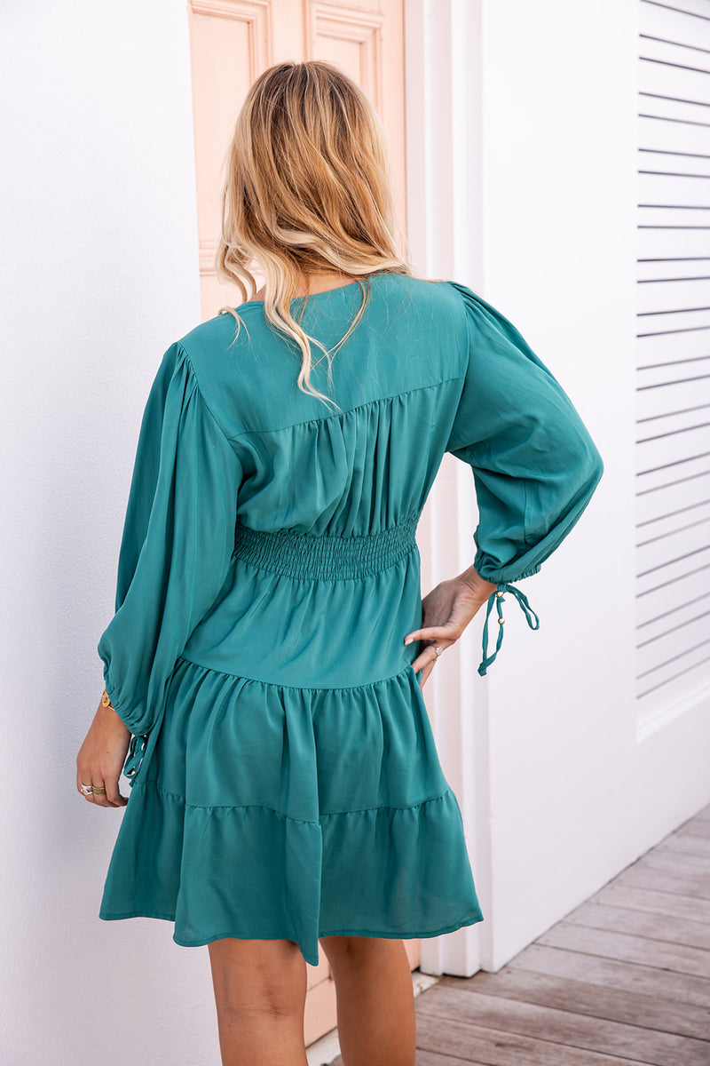 The Cassia Dress - Persian Green