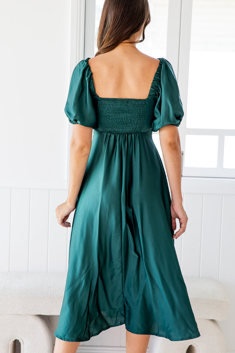 The Velia Dress - Emerald