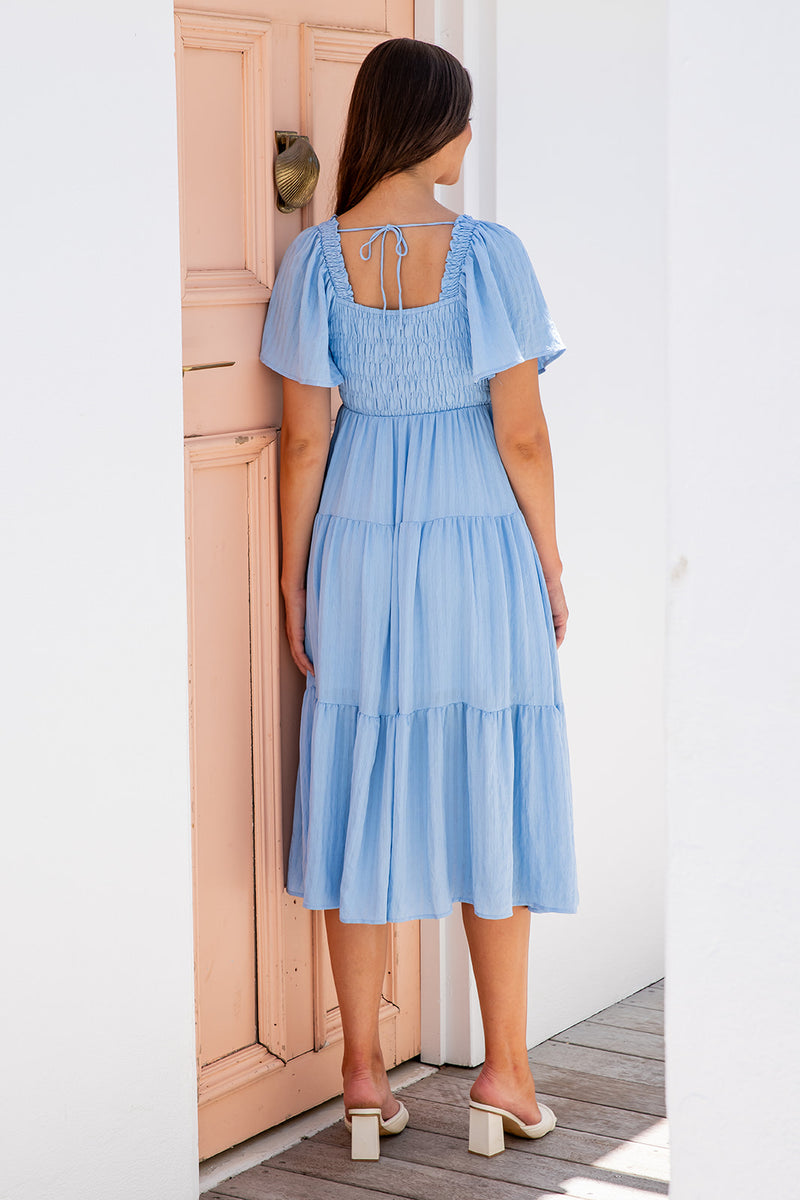 The Feliz Dress - Soft Blue