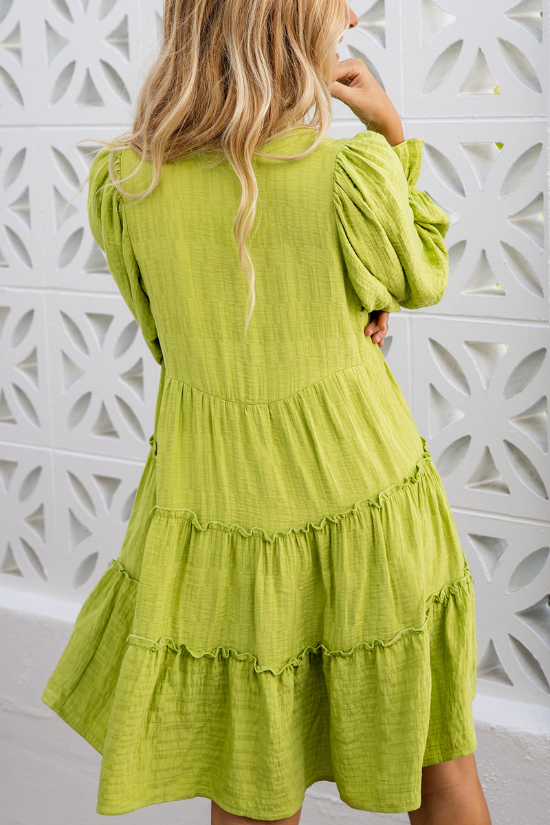 The Karlie Dress - Lemon Lime