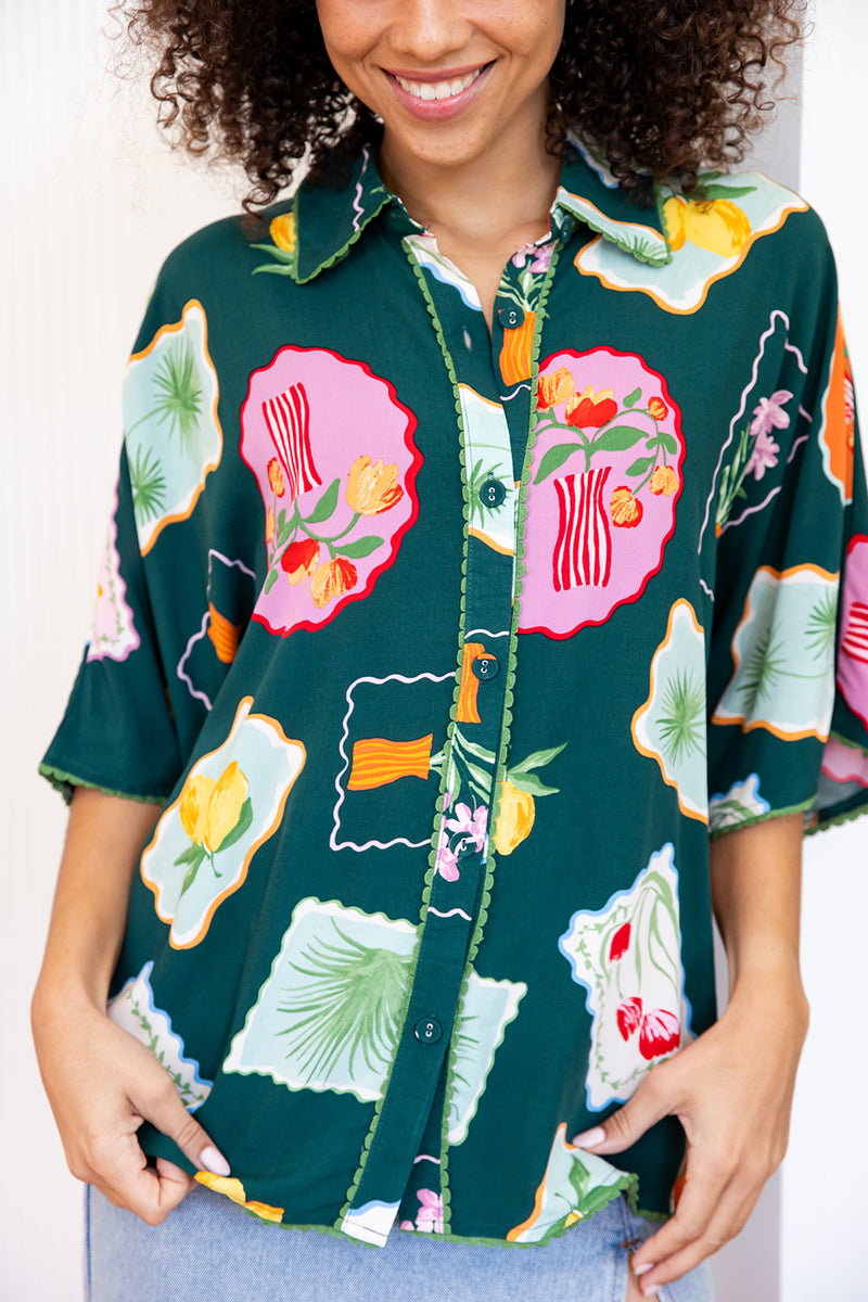 The Amity Shirt - Flora Verde