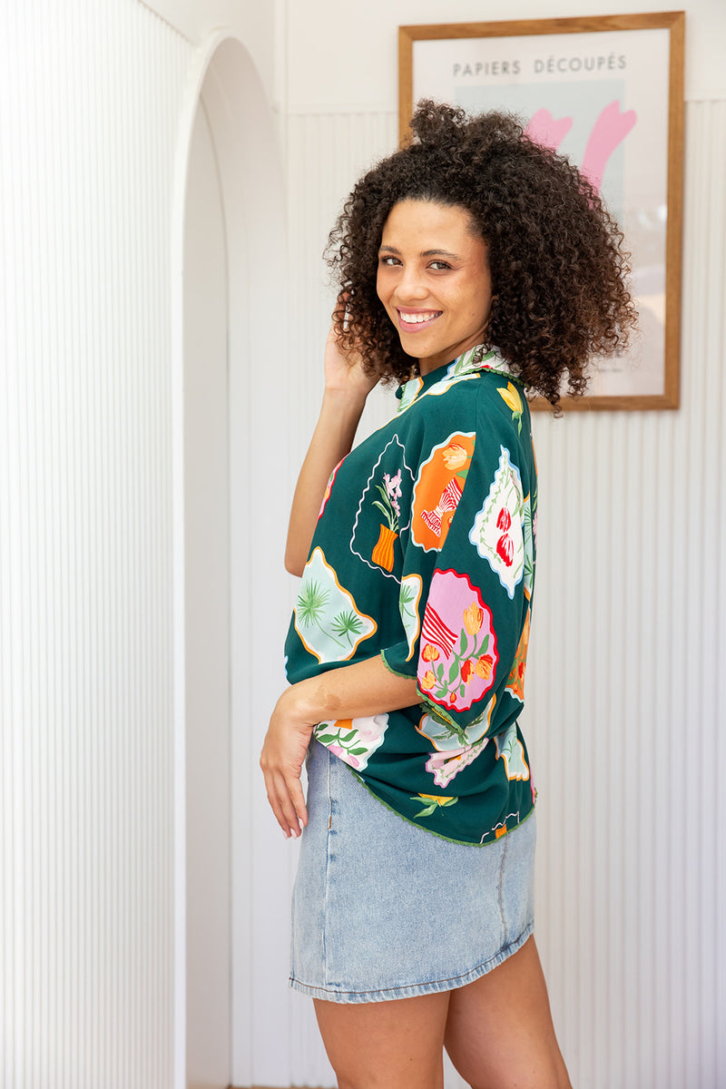 The Amity Shirt - Flora Verde