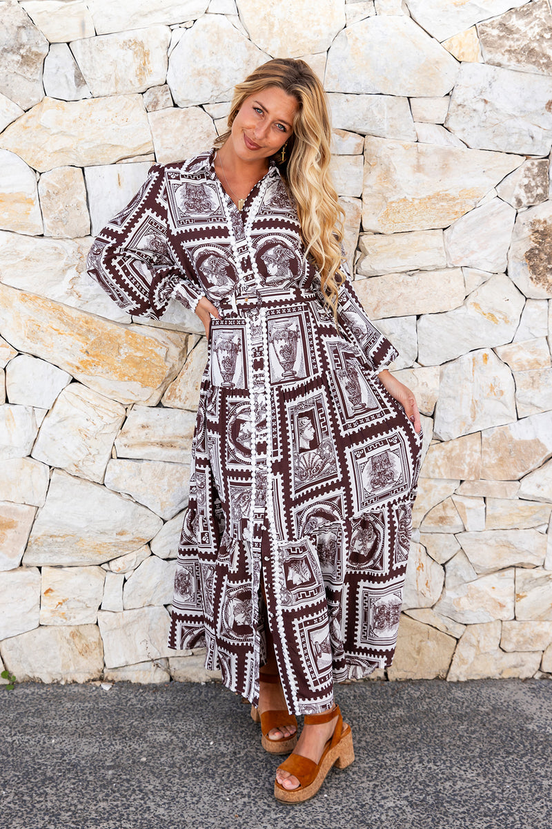 The Aluna Dress - Bronze Athena