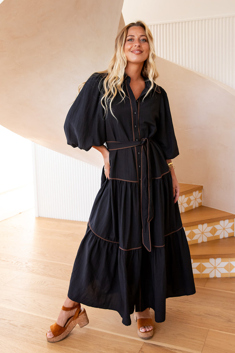 The Luciana Dress - Deep Navy