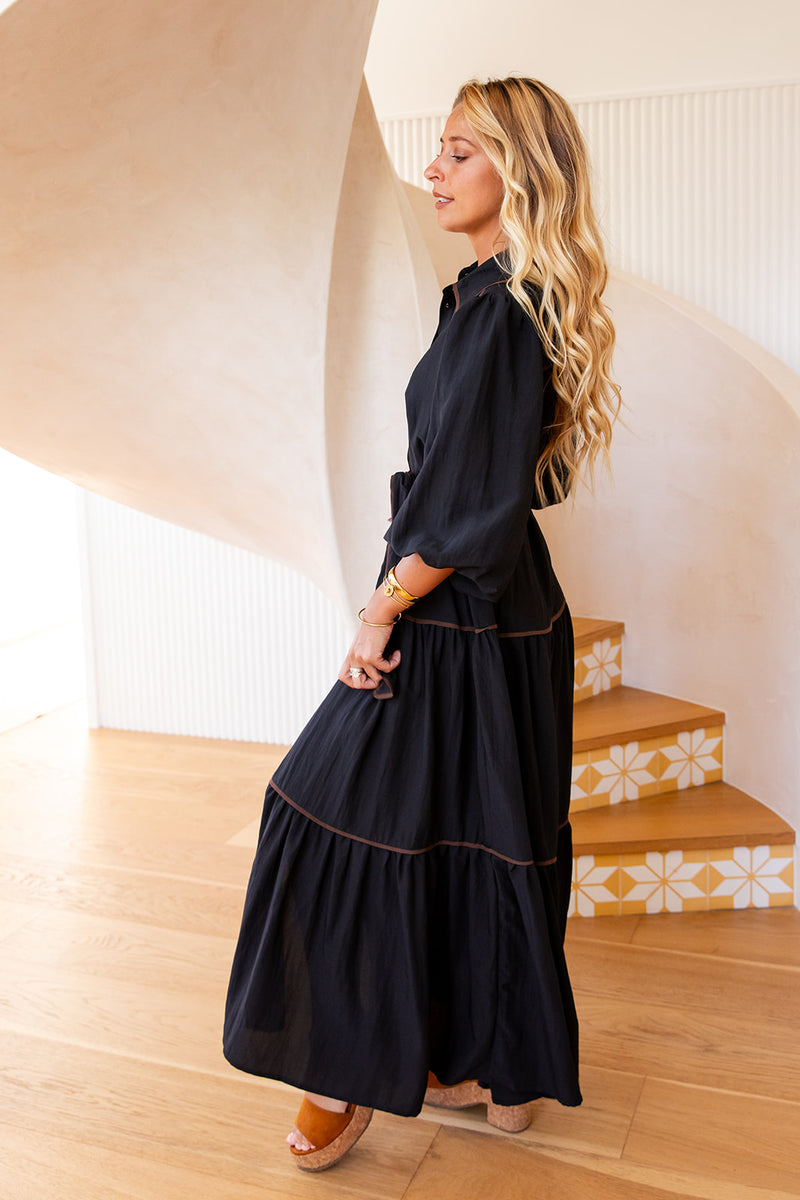 The Luciana Dress - Deep Navy