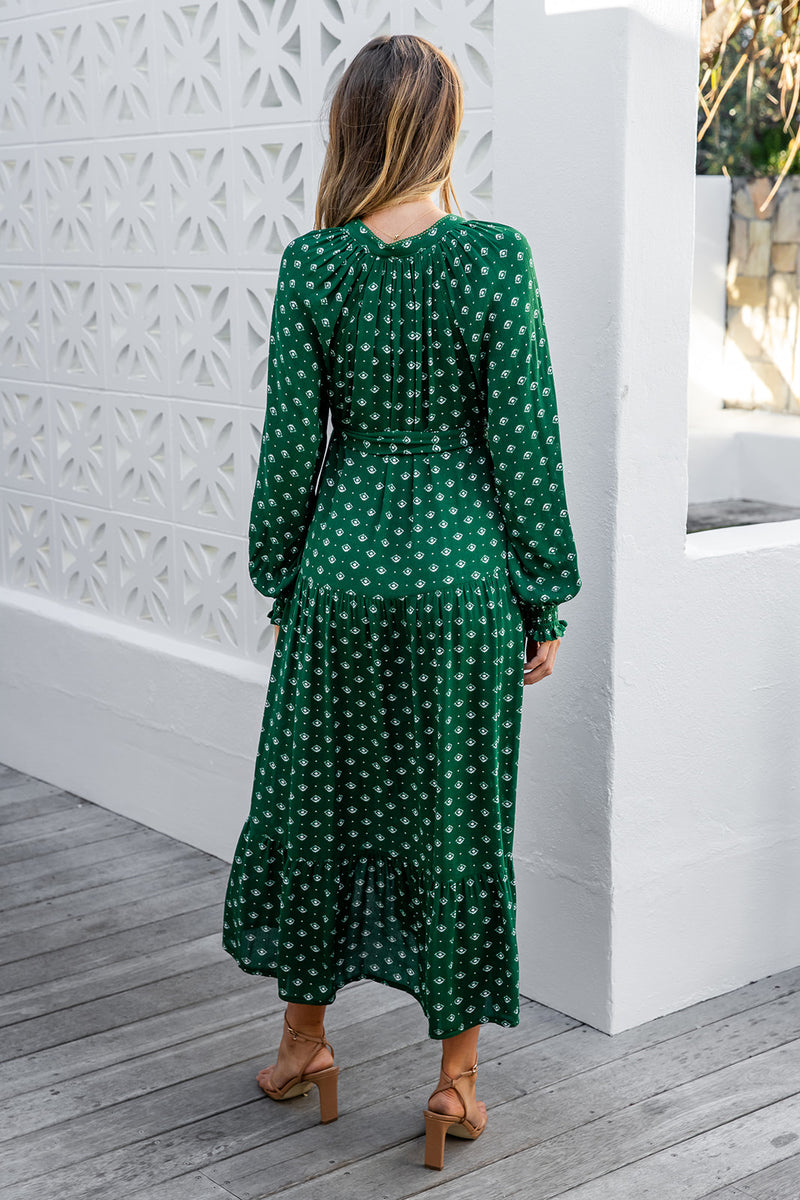The Ophelia Dress - Highland Green