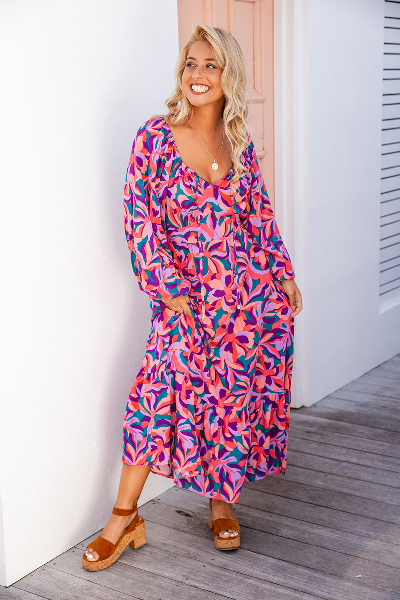 The Tilly Dress - Purple Haze