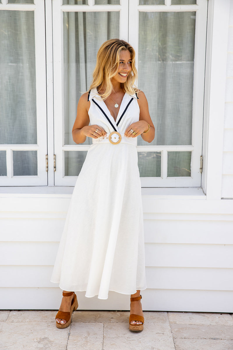 The Anisa Dress - White