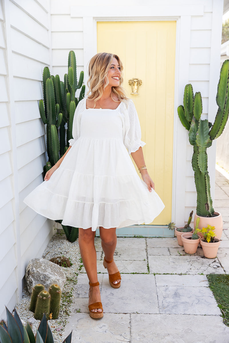 The Sicily Dress - White