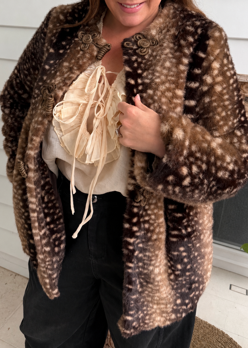 Out of the Woods Faux Fur Coat